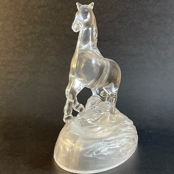 Crystal D’Arques Horse Figurine Clear Glass - Picture 4 of 14